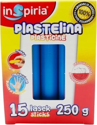 Изображение Plastelina niebieska 15 lasek 250g