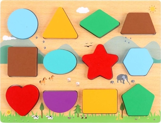 Изображение Pro Kids Ukadanka drewniana Ksztaty