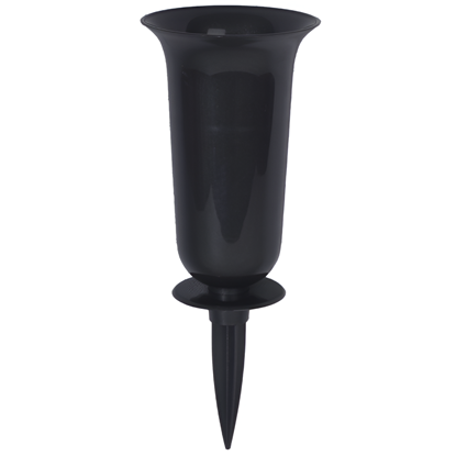 Attēls no Puķu pods-vāze Dama 1 tumši pelēka