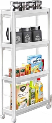 Picture of Rega wski na kókach 4 poziomowy Decobella biay d. 54 x szer. 18 x wys.100