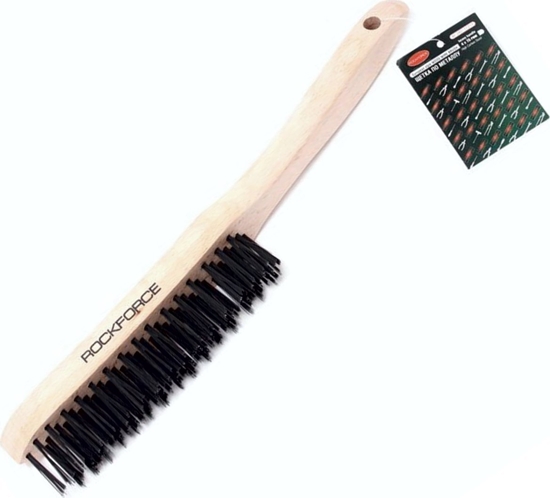 Picture of Rockforce Szczotka do metalu z drewnianym uchwytem