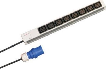 Изображение SCHROFF Listwa gniazdowa SCHROFF, IEC C19, 16 A, wtyczka IEC 60309, 8x IEC C19, 19.