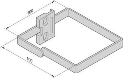 Attēls no SCHROFF SCHROFF VARISTAR Prowadnica kablowa stalowa, 100x100, do profili (Rack 800 mm szerokoci) lub profili 19, 4 szt.