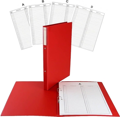 Picture of Segregator Biurfol 2-ringowy A4 30mm czerwony (5907214105574)