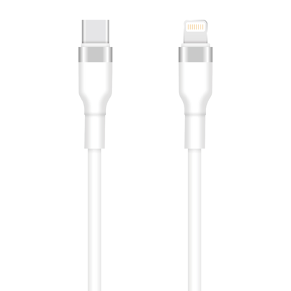 Attēls no Setty USB-C - Lightning cable 1m 3A KSC-L-130 whit