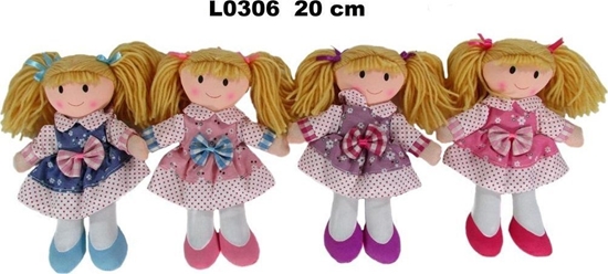 Picture of Sun-Day Lalka szmacianka 20cm 4 wzory mix 156464   cena za 1 sztuk