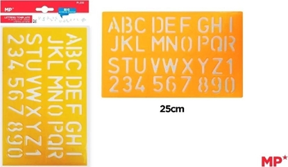 Изображение Szablon do rysowania liter 25cm