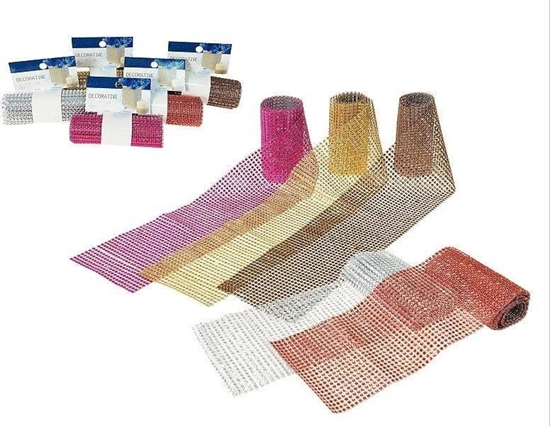 Изображение Tama dekoracyjna, krysztaki 120x12cm MIX