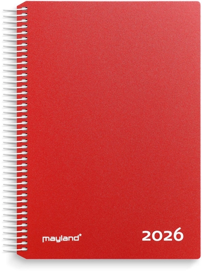 Изображение Timekalender rød PP-plast 2026