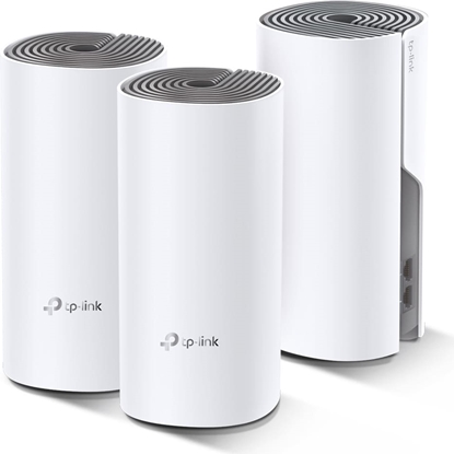 Изображение Tp-Link Deco E4 (3-pack) Divkāršā frekvenču josla (2.4 GHz / 5 GHz) Wi-Fi 5 (802.11ac) Balts, Pelēks 2 Iekšējs