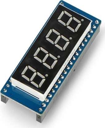 Изображение Waveshare Wywietlacz 8-segmentowy x4 - czerwony - SPI - do Raspberry Pi Pico - Waveshare 19806}