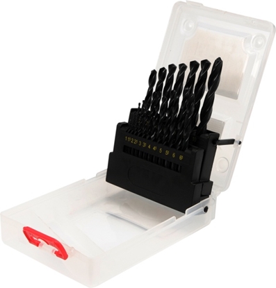 Attēls no Wierto Yato do metalu HSS walcowe 1,5 2 7 4,5 4 5,5 5 1 3 2,5 3,5 6 10 6,5 7,5 8 8,5 9 9,5mm zestaw (YT-4462)