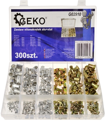 Picture of Zestaw nitonakrtek alu+stal 300szt.(20)