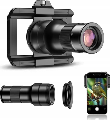 Attēls no Zestaw Obiektywów APEXEL 2w1 Obiektyw TELE 6x + Makro 150mm do Telefonu / APL-TM6