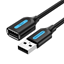 Attēls no CABLE USB2.0 MALE TO FEMALE/1M BLACK CBIBF VENTION