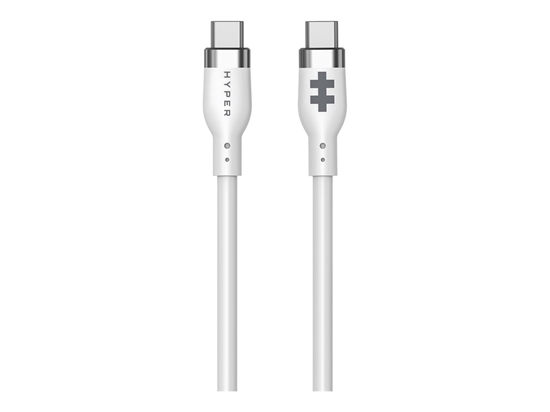 Picture of HYPER 1.5m Silicone USB-C to USB-C 60W Charging Cable - White |