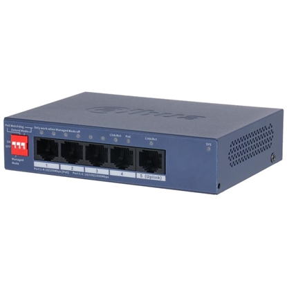 Attēls no Switch|DAHUA|DH-CS4005-4ET1GT-36|Type L2|PoE ports 4|40 Watts|CS4005-4ET1GT-36