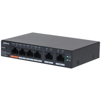 Attēls no Switch|DAHUA|DH-CS4006-4ET2ET-60|Type L2|PoE ports 4|60 Watts|CS4006-4ET2ET-60