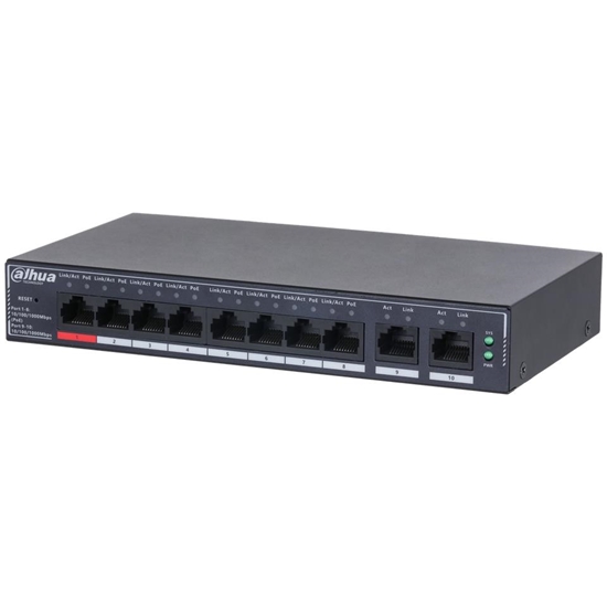 Picture of Switch|DAHUA|DH-SG4010P|Type L2|PoE ports 8|110 Watts|SG4010P