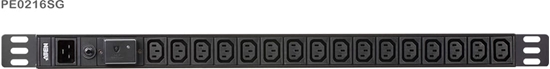 Picture of Aten PE0216SG 0U 16A 16-Port Basic PDU mit Überspannungsschutz
