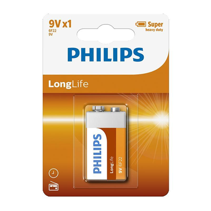 Picture of Baterija Philips 9V Longlife 1gb