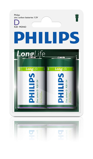 Picture of Baterija Philips D Longlife 2gb