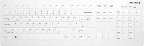 Picture of Cherry AK-C8112 tastatūra Medicīnisks RF Bezvadu QWERTZ Vācu Balts