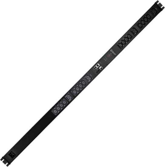 Изображение Gude EPC 87-3300-18 30-fach switched und metered PDU, vertikaler Einbau 0HE, 400V 3x16A, schwarz, 170 cm
