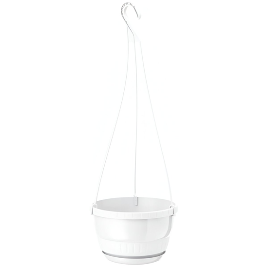 Picture of Puķu pods karināms 25cm Europa balts