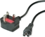 Изображение Value UK Power Cable, straight Compaq Connector, 3A, black, 1.8 m