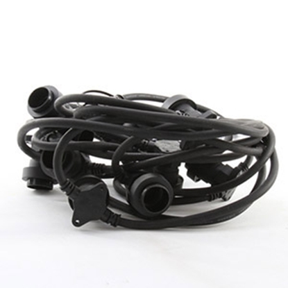 Picture of 10 spuldz.virtene 7.35m E27, bez pievada, melna