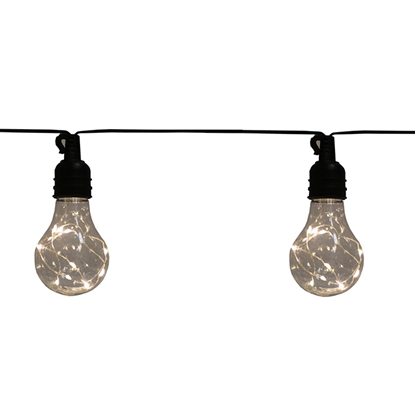 Attēls no 10 Spuldžu virtene ar LED 5m