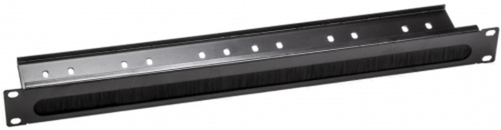 Picture of 1U kabeļu aizsargpanelis ar plauktu un putekļu aizsargbirsti 19" skapju vadu pārvaldībai