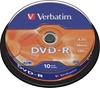 Picture of 1x10 Verbatim DVD-R 4,7GB 16x Speed, matt silver Cakebox