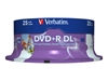 Picture of 1x25 Verbatim DVD+R Double Layer 8x Speed, printable, 8,5GB