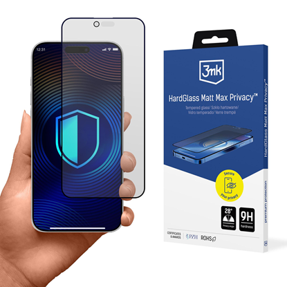 Изображение 3mk Hardglass Matt Max Privacy Tempered Glass for 