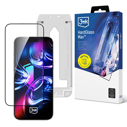 Изображение 3mk Hardglass Max Tempered Glass for iPhone 16 Pro