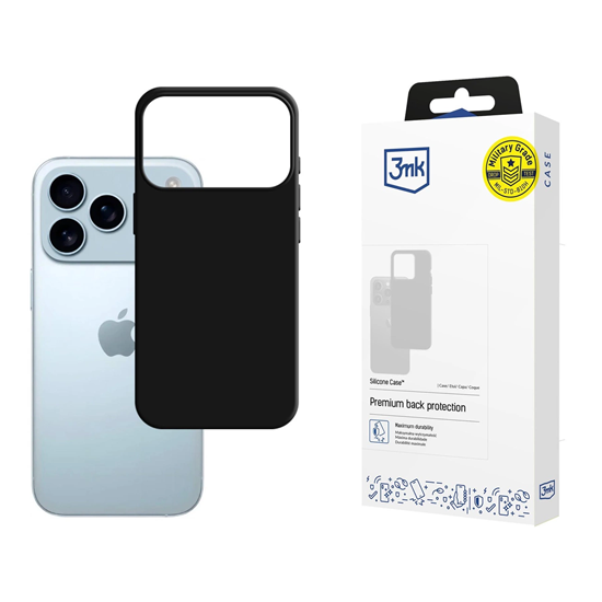 Picture of 3mk Silicone Case for iPhone 17 Pro Max - Black
