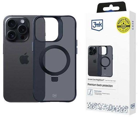 Picture of 3MK Smoke Case iPhone 14 Pro Max Magsafe & Stand