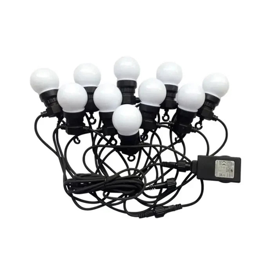 Picture of 480 LED 10lāsteku virtene 5m silti balta