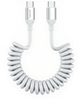 Picture of 4smarts USB-C Spiral Data and Charging Cable 1.35cm / 100W / White