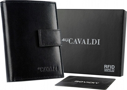 Изображение 4U Cavaldi Skórzany mski portfel Cavaldi 0104L-P-BS RFID NoSize