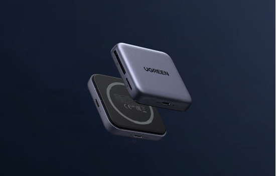 Picture of Adapter / czytnik kart 3w1 Ugreen CM898, USB-C, MagSafe, SD/TF (czarny)