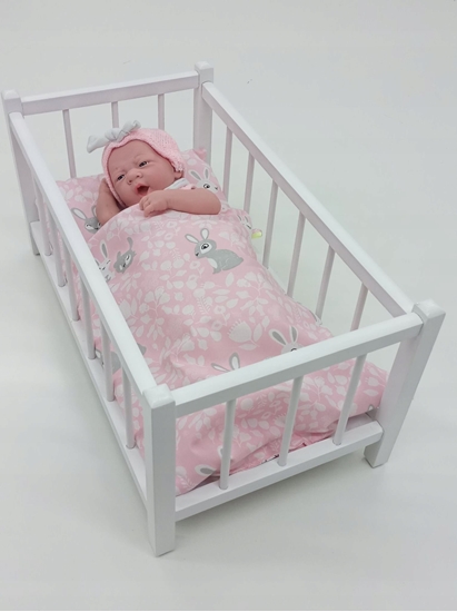 Изображение Adar Lalka bobas z polskim gosem 45cm szaro-biae ubranko 565029