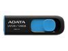 Picture of ADATA DashDrive UV128 128GB 128GB USB 3.0 (3.1 Gen 1) Type-A Black,Blue USB flash drive