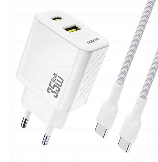 Picture of adowarka sieciowa Dudao A27 MaxC 35W + kabel USB-C - biaa