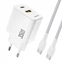 Изображение adowarka sieciowa Dudao A27 MaxC 35W + kabel USB-C - biaa