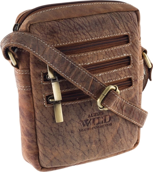 Picture of Always Wild Listonoszka mska Always Wild, skóra naturalna, skrytki