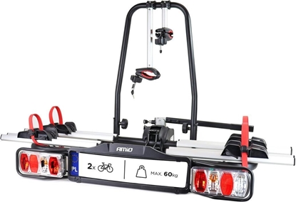 Attēls no AMiO Baganik rowerowy na hak - e-bike - 2 rowery tbc-02/2