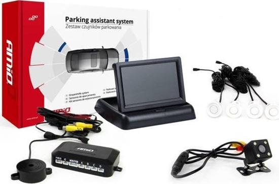 Picture of AMiO Zestaw czujników parkowania tft02 4,3" z kamer hd-315-led 4 sensory biae
